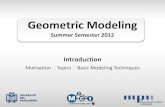 Geometric Modelingresources.mpi-inf.mpg.de › ... › geomod › slides_public › 03_Introducti… · Geometric Modeling Geometric Modeling: •You start with a blank screen, design