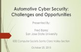 Automotive Cyber Security: Challenges and …computer.ieeesiliconvalley.org/wp-content/uploads/sites/...Automotive Cyber Security Jeep/Fiat-Chrysler recalls 1.4M vehicles to prevent