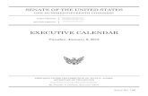 EXECUTIVE CALENDAR...By Jennifer A. Gorham, Executive Clerk ONE HUNDRED FIFTEENTH CONGRESS Tuesday, January 9, 2018 FIRST SESSION { SECOND SESSION { Issue No. 196 CONVENED JANUARY