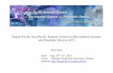 IEEE CAS | - Report for the Asia-Pacific Summer …...engineering projects looked at bioinspired vision and olfaction systems; one neuromorphic project explored the capability - of