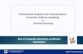 Preserving the Integrity of the Financial System: Prevention of …amlcft.bnm.gov.my/publication/Training.04_AML Awareness for CST… · CFATF MONEYVAL EAG ESAAMLG GAFILAT GIABA MENAFATF