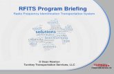RFITS Program Briefing - Energy.gov · 2012-12-19 · Turnkey Transportation Services, LLC ... Pharmaceutical, Defense, Logistics, Manufacturing Passive RFID Technologies ... Mobility