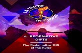 4. REDEMPTIVE GIFTS › pdfdownloads › 4_Redemptive_Gift... · 2018-05-19 · SA Unite in Christ: 4. Redemptive Gifts - Ruler o Build, establish, and expand the ‘kingdom’ God