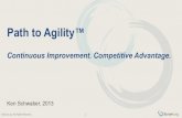 Path to Agility™ › wp-content › uploads › 2014 › ... · • Agility is important • Scrum has improved software development • Many managers don’t know their roles in