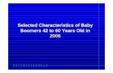 2006 Baby Boomers-11-4-09 · • The primary purpose of this presentation is to study the current characteristics of Baby Boomers (born between 1946 and 1964) by focusing on the population