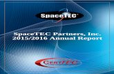 SpaceTEC Partners, Inc. 2015/2016 Annual Report · 2015/2016 Annual Report . Table of Contents ... For companies seeking qualified employees in a tightening labor market, performance-based