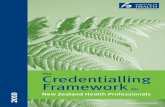 The Credentialling Framework · The Credentialling Framework for New Zealand Health Professionals 3 1.2 Credentialling implementation by evolution, Section 1 not revolution Clinical
