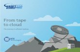 From tape to cloud · subscription data center operator or “hot site.” If your continuity plan involves replication of your virtual mach ines at the DRaaS site, it may make sense