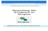 Searching the Evidence in Scopus - Medical Library · The default setting for Scopus is the document search, but there are other options we can explore later in this guide. Planning