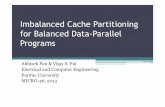 Imbalanced Cache Partitioning for Balanced Data-Parallel ... · Symmetric Memory Access 9 MICRO-46, 2013 • Miss-curves symmetric across threads • Seen for all benchmarks & cache
