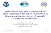 Mass-conserving and positive-definite semi-Lagrangian advection … · 2016-01-26 · November 4, 2008 13th on the use of hpc in meteorology 1 Mass-conserving and positive-definite