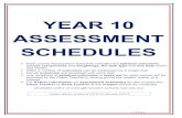 05.05 Year 10 Assessment Schedules - Glenwood High School€¦ · Glenwood High School Year 10 Assessment Handbook Final mark for the year is made up from ALL assessment tasks described