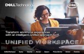 Transform workforce experiences with an intelligent ... · Security 5 Protect your data with Endpoint Security in the Unified Workspace > We believe security shouldn’t slow your