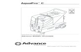 AquaPro C - Floor Equipment Parts Extractors/… · FORM NO.56041561 / AquaPro™ C - 2 INTRODUCTION This manual will help you get the most from your Advance AquaPro TM C. Read thoroughly