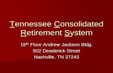 Tennessee Consolidated Retirement System · Soc. Sec. Leveling Example Reg./Max Amount 1181.00 Soc. Sec. Est. @ Age 62 750.00 % of S.S. paid by TCRS Based on Age 55 (51%) 384.00 Benefit