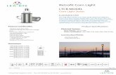 Retro˜t Corn Light - L.E.D. Rite › pdf › LTCB.pdf · Corn Light Series The LTCB LED luminaire is an ideal retro˜t solution for Wall Pack, Acorn, Shoe Box, ... years IES LM80
