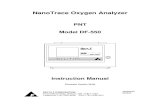 NanoTrace Oxygen Analyzer - southeastern-automation.comsoutheastern-automation.com/PDF/DeltaF/500E-Series/... · Your NanoTrace Oxygen Analyzer has been designed, manufactured and