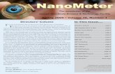 NanoMeter - Cornell UniversityNanoMeter The newsletter of the Cornell NanoScale Science & Technology Facility Spring 2009 • Volume 18, Number 1 I t is with great pleasure that we