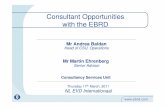 Consultant Opportunities with the EBRD › sites › default › files › bijlagen... · EBRD finances projects in both private and public sector, providing direct funding for financial