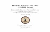 Governor Northam’s Proposed 2020 ... - Secretary of Finance...Economic Outlook and Revenue Forecast A Briefing for the Senate Finance, House Appropriations and House Finance Committees