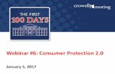 Webinar #6: Consumer Protection 2...Jan 05, 2017  · – “Landing team” comprised of beltway insiders • Future structure – Holdovers: Ohlhausen (R) (term exp. Sept. 2018)