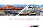 FORGE GROUP LTD 2013 ANNUAL REPORT - Open …...outlook for the business unit is robust, with considerable work in hand in Queensland and Western Australia, including the $430 million