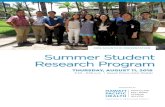 2016 SCIENTIFIC PRESENTATION Summer Student Research … › media › 5119 › reception-book_final.pdfWelcome to the 2016 Hawai‘i Pacific Health Summer Student Research Program