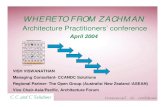 WHERETO FROM ZACHMAN - The Open Group...WHERETO FROM ZACHMAN Architecture Practitioners’ conference April 2004 VISH VISWANATHAN Managing Consultant- CCANDC Solutions Regional Partner-