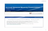 Annual General Meeting Presentation...18-Feb-15 1 FINAL 1.0 Feb 2015 Commercial in confidence Annual General Meeting Presentation Adrian Di Marco Adrian_Dimarco@TechnologyOneCorp.com