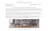 Artistica Home Relaunches at High Point Market images/Artistica Home PR 4_17.pdf · Artistica Home is a division of Lexington Home Brands. A global manufacturer and marketer of residential