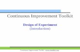 Continuous Improvement Toolkit · Roadmaps Focus groups QFD Graphical Analysis Probability Distributions Lateral ThinkingCritical Incident Technique Hypothesis Testing OEE Pull Systems