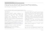 Outcomes in Thread Lift for Facial Rejuvenation · minimally invasive surgical technique for facial rejuvenation. This study examined the efﬁcacy and associated risks with this