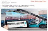 KONECRANES STATIC WEIGHING SYSTEM CONTAINER …...SERVICE MACHINE TOOL SERVICE NUCLEAR CRANES Konecranes is a world-leading group of Lifting Businesses™ offering lifting equipment