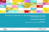 Science Literacy in Developing Countries · Science Literacy in Developing Countries Landscape Survey Summary Report Authors: Rob Davies and Carol Priestley Hardie Wren Development