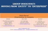 MOVING FROM “ENTITY” TO “ENTERPRISE”vinodkothari.com/wp-content/uploads/2019/11/Group-insolvency-ICM… · Separate legal entity INTACT. Does NOT effect the substantive rights