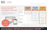 EGP2019-314 EG Jobs Ratecard020720€¦ · Jobs propertyjobs.co.uk Reach our active email audience Banner £500 Job of the week £850 Top job £850 Recruiter button £700 JOBSEEKER