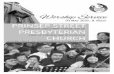 Prinsep Street Presbyterian Church · Prinsep Street Presbyterian Church 03 May 2020 1 Silent Meditation Call to Worship Opening Song 10,000 Reasons (Bless The Lord) Prayer of Confession