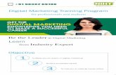 NIHT Digital Marketing | Digital Marketing Course in Kolkata › brochure-for... · This intensive 120 hrs course is a great place to start your digital marketing training. The course