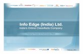 February, 2010May, 2009 - Info Edge · – Education : Shiksha • Rapid growth historically (growth currently impacted by slowdown) – Revenue grew from INR 38 mm in FY02 to INR