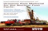 International Symposium on Uranium Raw Material … › MTCD › Meetings › PDFplus › 2018 › cn261 › cn26…18-02070E i International Symposium on 25–29 June 2018 Vienna,
