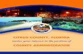 CITRUS COUNTY, FLORIDA — AN OUTSTANDING ...mercergroupincflorida.com/wp-content/uploads/2014/06/...CITRUS COUNTY – THE COMMUNITY Located on the beautiful Gulf Coast of Central