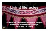 Nunavut Knowledge Exchange › sites › default › files › research › living... · The perception of the environment: Essays on livelihood, dwelling and killd skill. LdLondon: