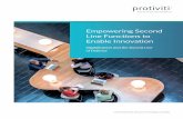 Empowering Second Line Functions to Enable …...whether or how to embrace new or emerging technologies protiviti.com Empowering Second Line Functions to Enable Innovation · 5 Protiviti
