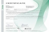 CERTIFICATE · ANNEX TO KEMA-KEUR CERTIFICATE 2195523.02 page 1 of 1 DEKRA Certification B.V. Meander 1051, 6825 MJ Arnhem P.O. Box 5185, 6802 ED Arnhem The Netherlands