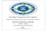 Quality Program Description - DC Health Link · The Quality and Health Improvement Committee (QHIC) provides: 1. Strategic direction for quality assurance and improvement systems.