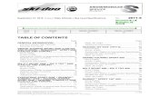 TABLE OF CONTENTS · Previous Model Year Vehicles This bulletin supplies all the information required to modify current year vehicles for high altitude and/or sea level riding. MODEL