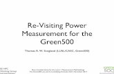 Re-Visiting Power Measurement for the Green500A Power-Measurement Methodology for Large-Scale, High-Performance Computing, International Conference on Performance Engineering, March