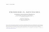 PRIMERICA ADVISORS › public › PA-LIP-WFB_form_adv_part-2a.pdfPrimerica Advisors as Sponsor and Portfolio Manager Primerica is the sponsor and discretionary portfolio manager for