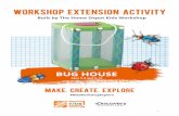 workshop extension activity · What type of food do crickets prefer? Do crickets chirp more when the temperature is higher? • mosquito netting tied to a paint stick to make a net