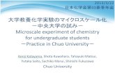 Microscale experiment of chemistry for …spec/ChemistryMeeting(Education).pdfMicroscale experiment Neutralization titration New chemical education using small equipment Environment